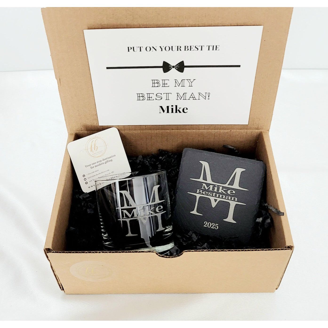 KokoBelles | Whiskey glass and Coaster Gift Set – Koko Belles