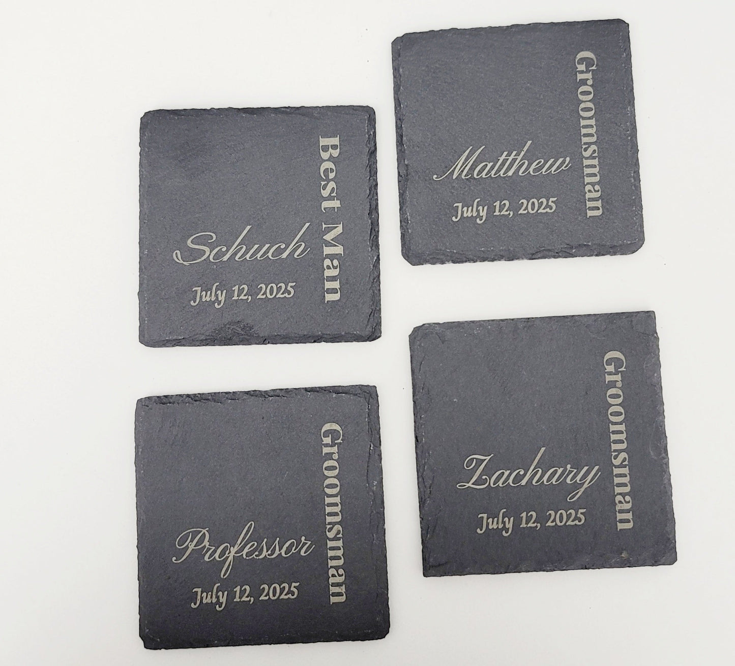 Custom Slate Coasters Set of 4