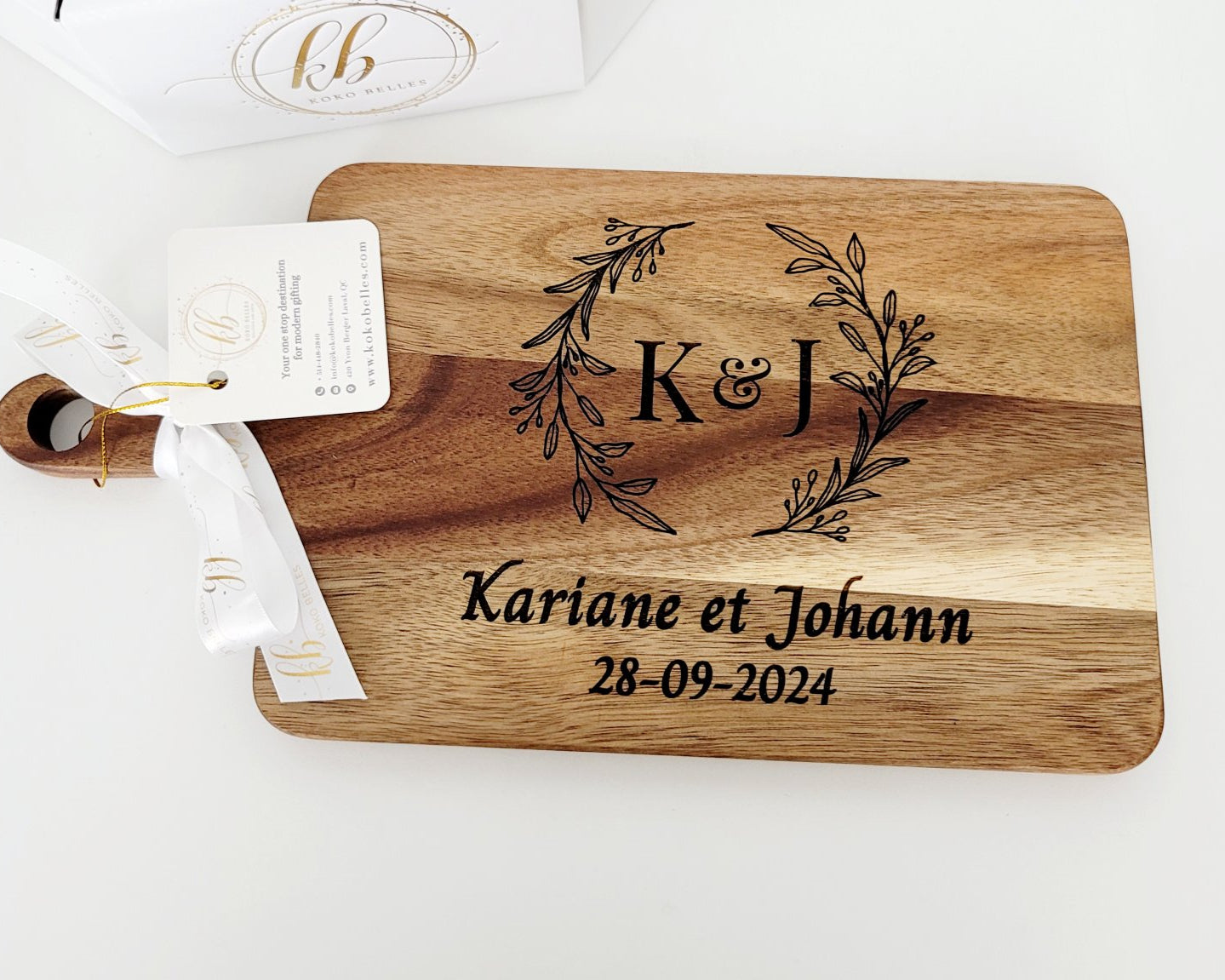 Personalized Cherry Wood Cutting Board