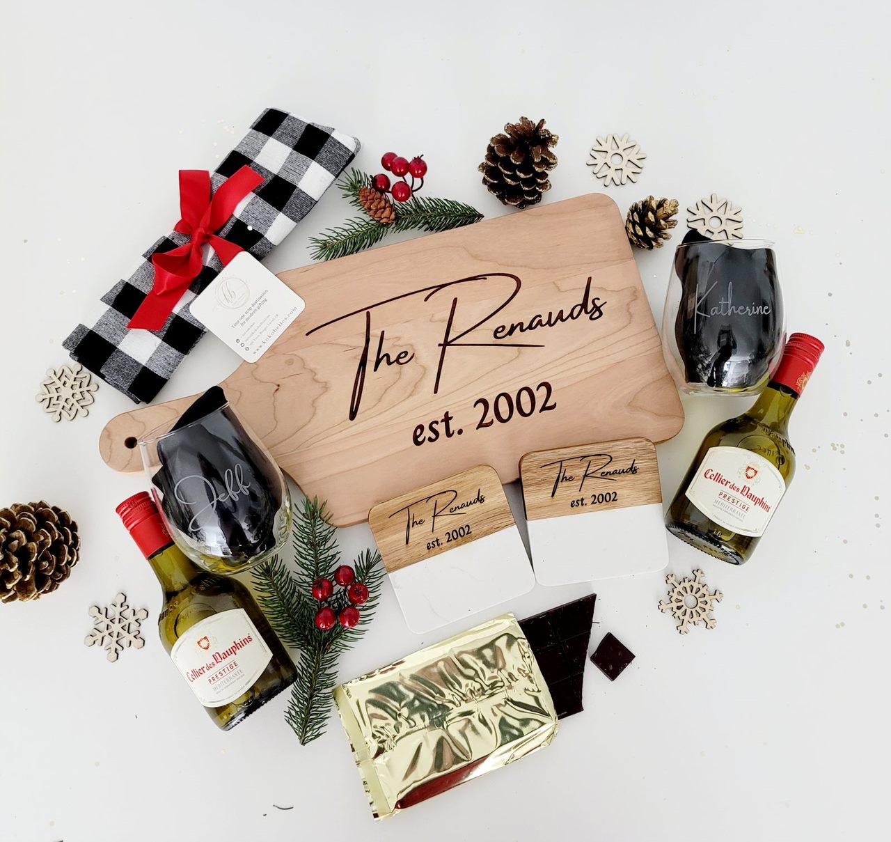 Custom engraved Cheese board