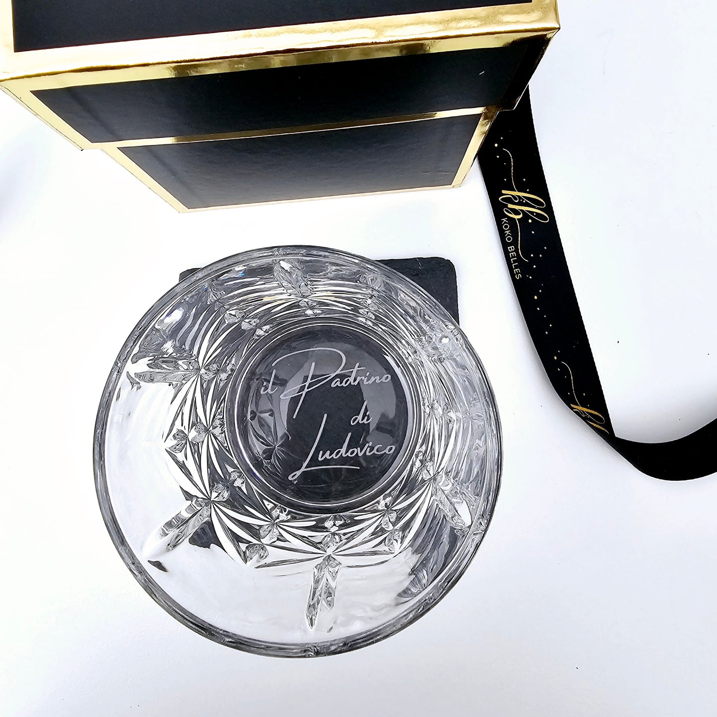 Custom Godfather Whiskey Glass
