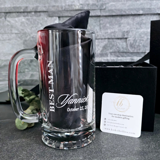 Personalized Beer Glass Gift Set