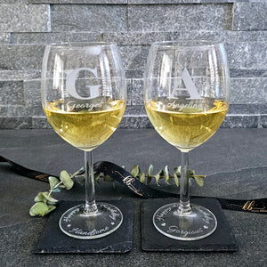 Dual-Engraved Personalized Wine Glass