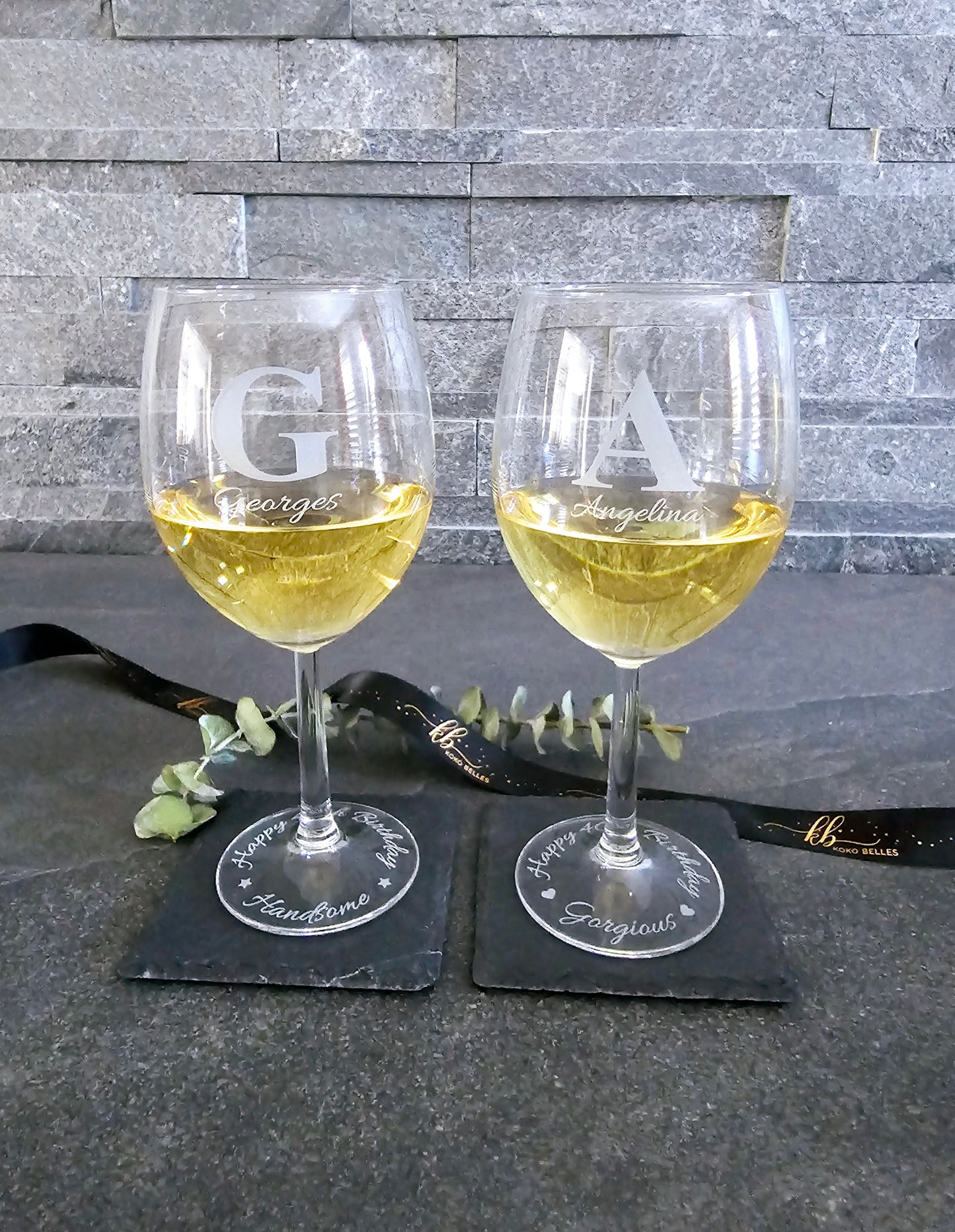 Dual-Engraved Personalized Wine Glass