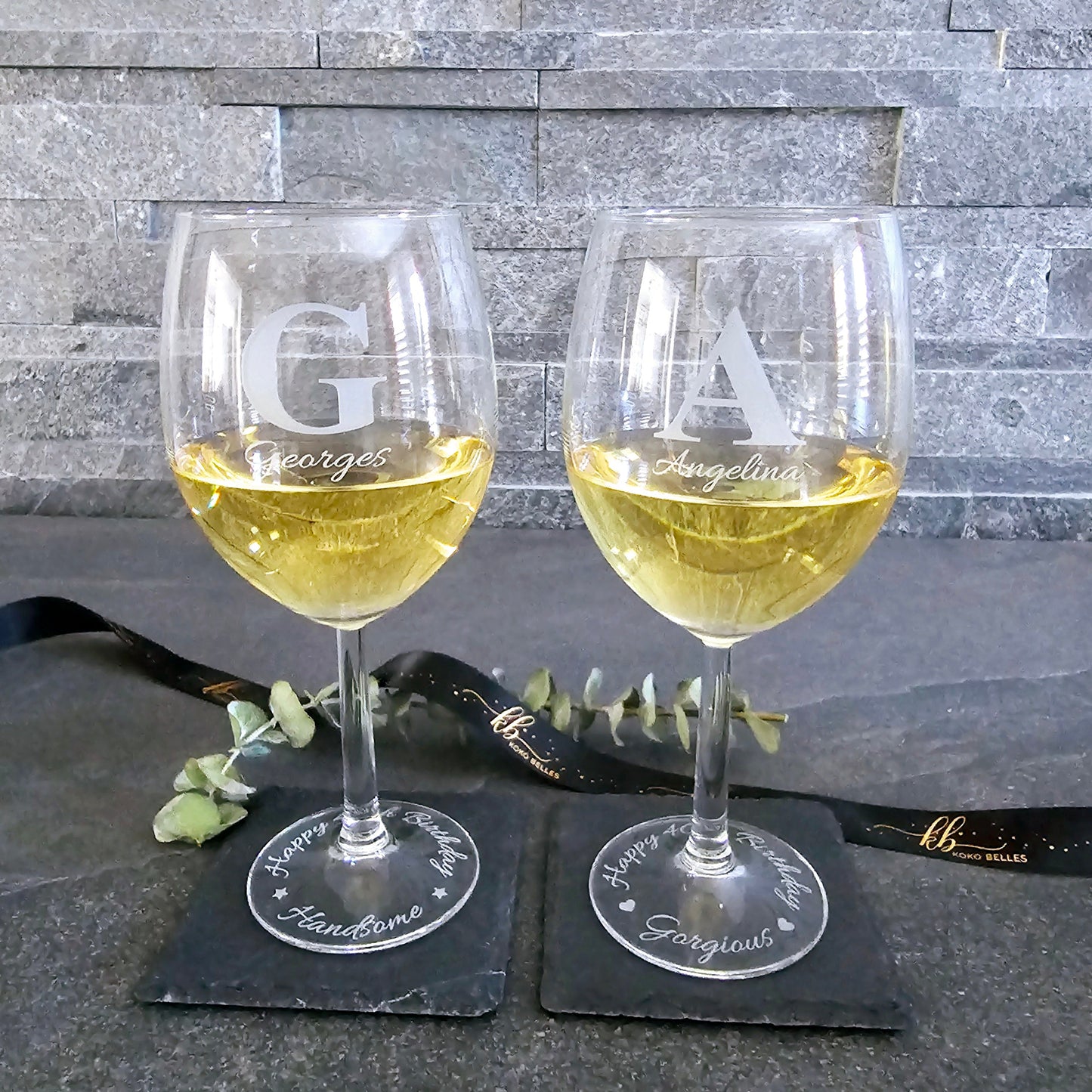 Dual-Engraved Personalized Wine Glass