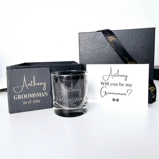 Classic Whiskey & Slate Set