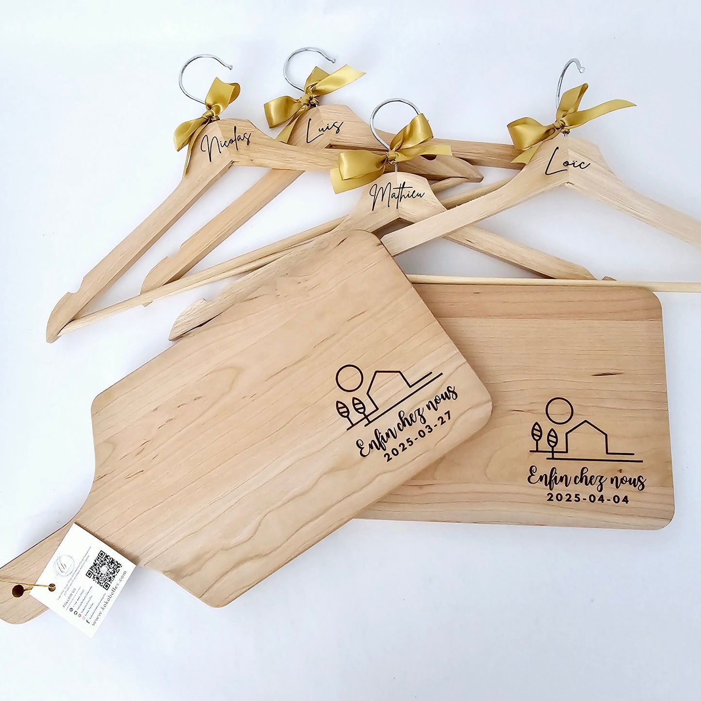 Personalized Cherry Wood Cutting Board