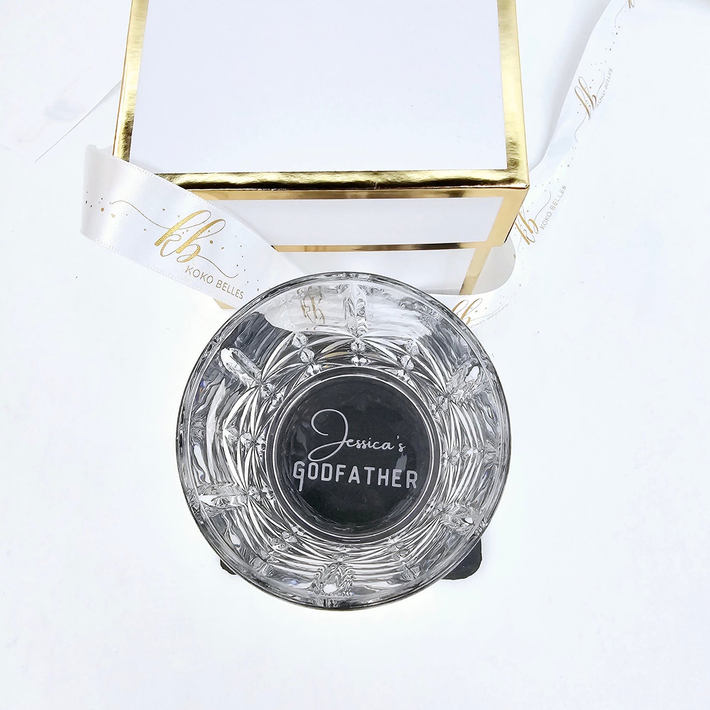 Custom Godfather Whiskey Glass