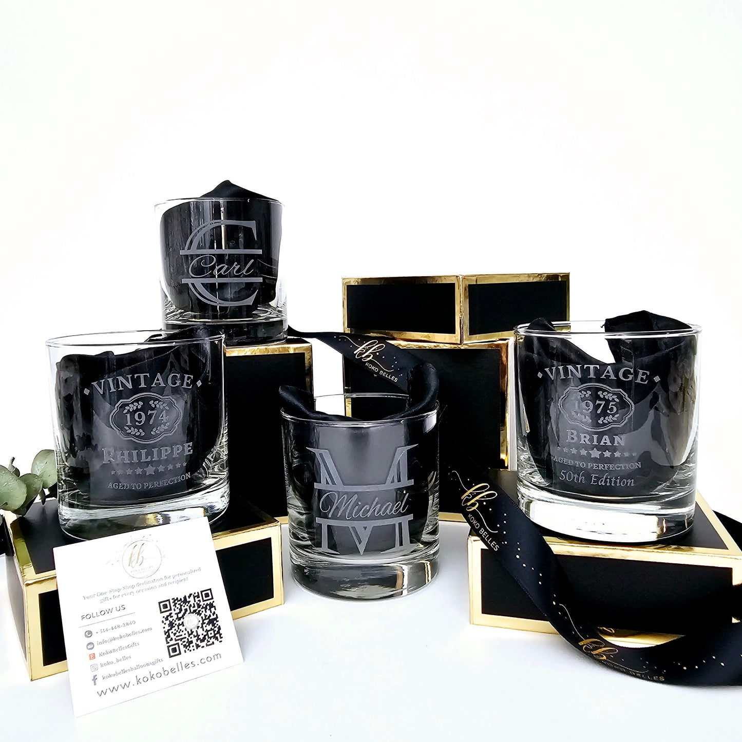 Vintage ''Aged To Perfection'' Whiskey Glass