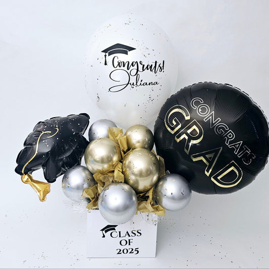 Custom Graduation Grad Cap Balloon Bouquet in Laval and Montreal