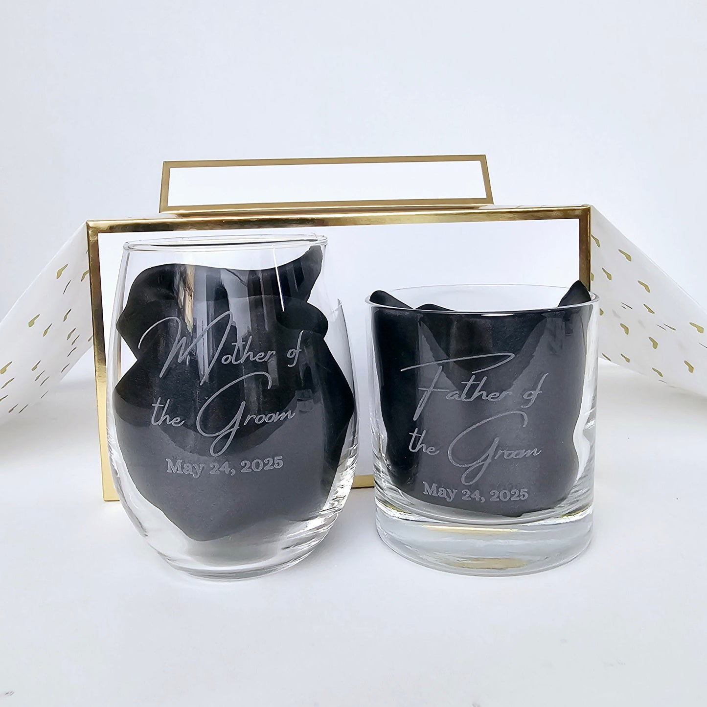 Custom Wine and Whiskey Glasses