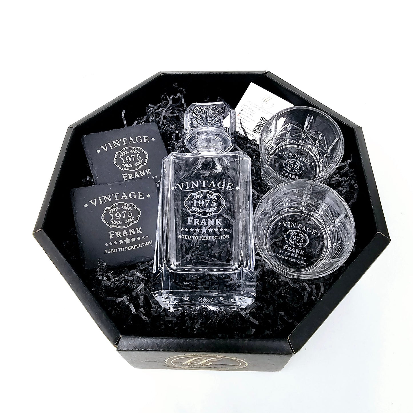 Aged to Perfection Whiskey Decanter Gift Set