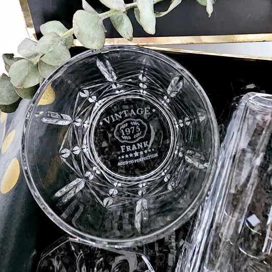 Personalized Vintage Whiskey Decanter Duo