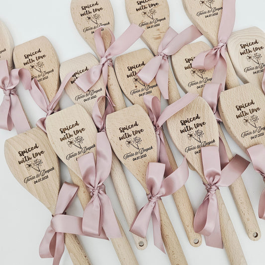Personalized Bridal Shower Wooden Spoon
