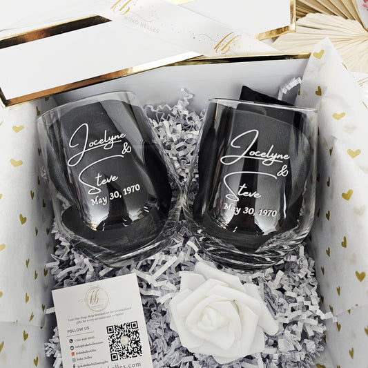 Custom Wine and Whiskey Glasses
