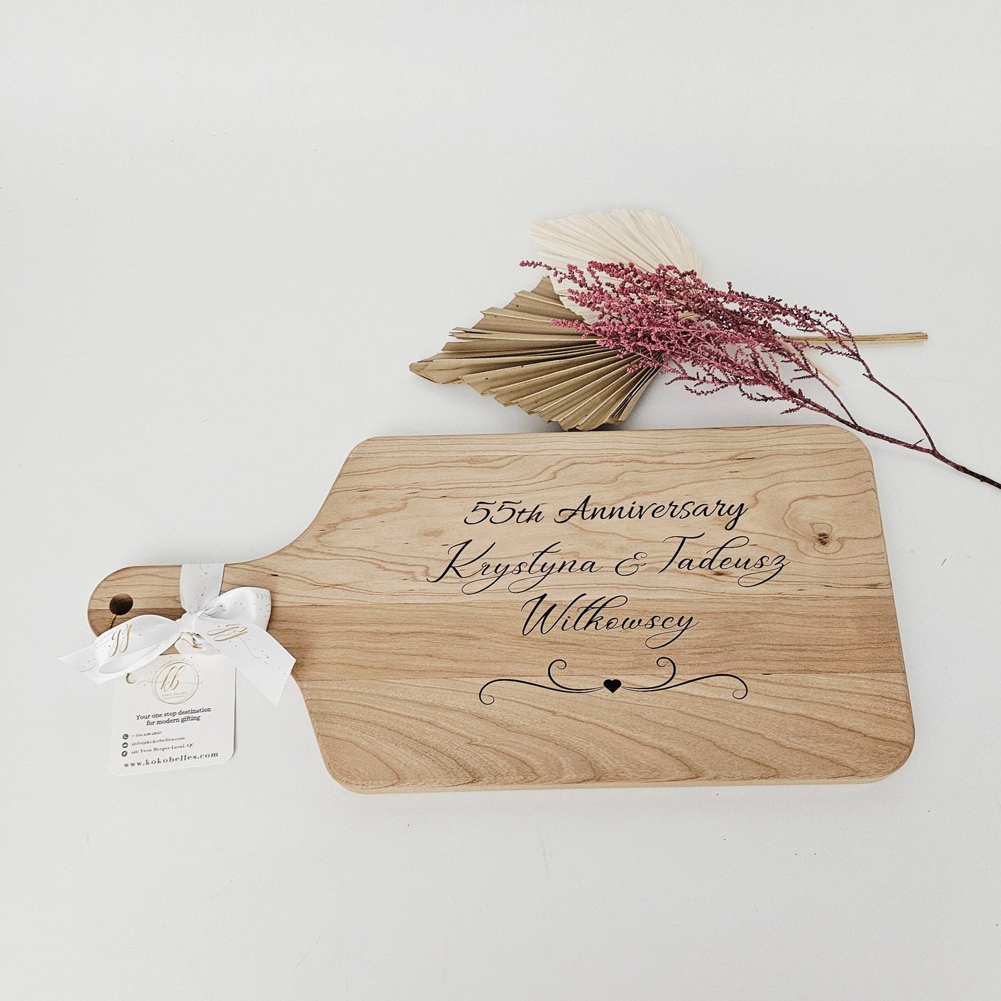 PERSONALIZED WEDDING ANNIVERSARY CUTTING BOARD