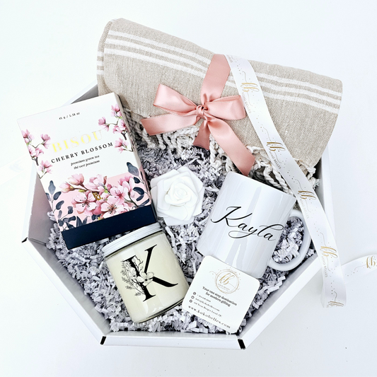 Treat her to a moment of relaxation and indulgence with a beautifully curated self-care gift package. Featuring luxurious bath essentials, soothing candles, personalized drinkware, and decadent treats, these thoughtful sets are designed to pamper and rejuvenate. Whether for a birthday, anniversary, or just because, our self-care gift packages offer the perfect blend of elegance and comfort, making every occasion extra special.