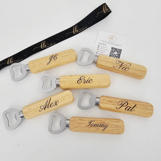 Personalized Wooden Bottle Opener