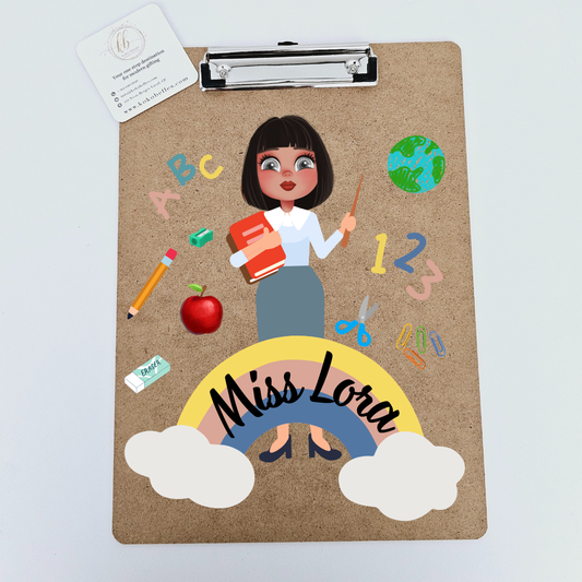 Keep teachers organized with a personal touch! Our Personalized Teacher Clipboard with their Name is a practical and appreciated gift. Perfect for classroom use, it's a thoughtful way to say thank you for all they do.