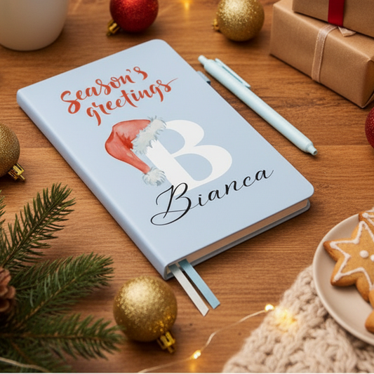 Personalized Name and Large Initial Notebook with Pen