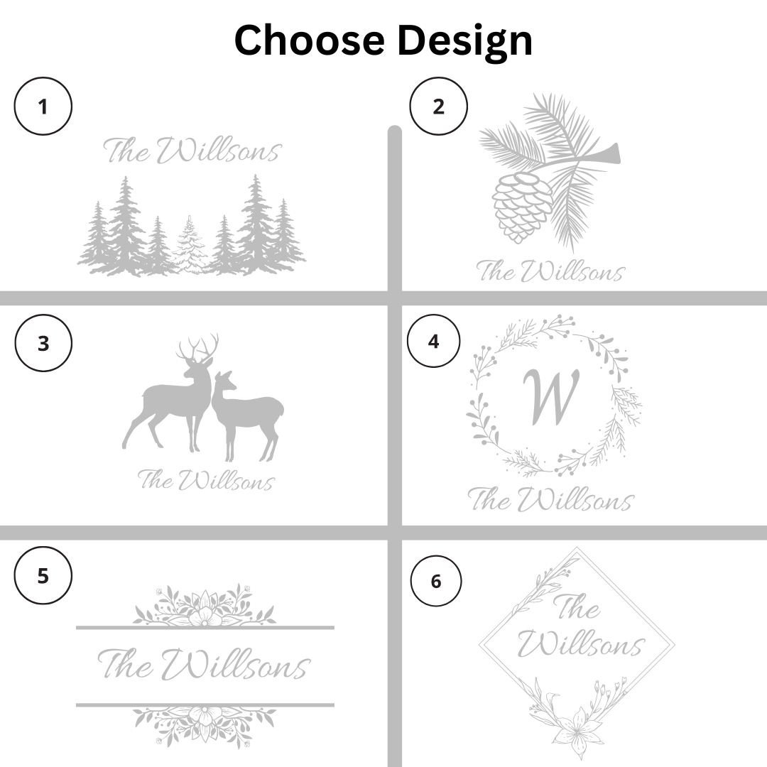 Wine and Whiskey Glass Gift Set with Engraved Wooden Box