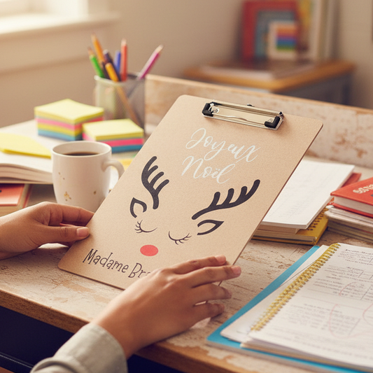 Custom Clipboard With Teacher Name