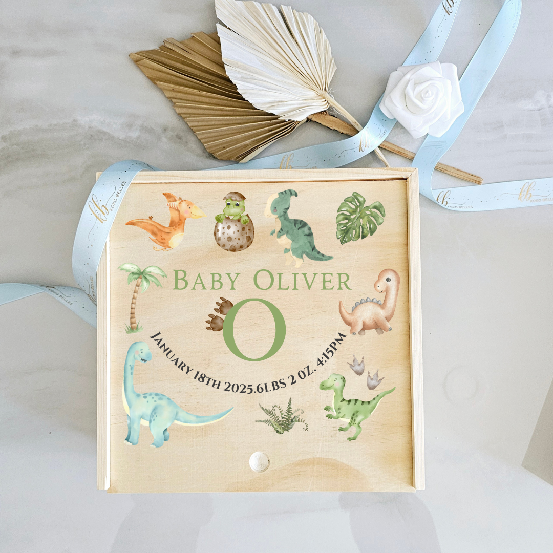 Uv printed Personalized Baby Keepsake Box