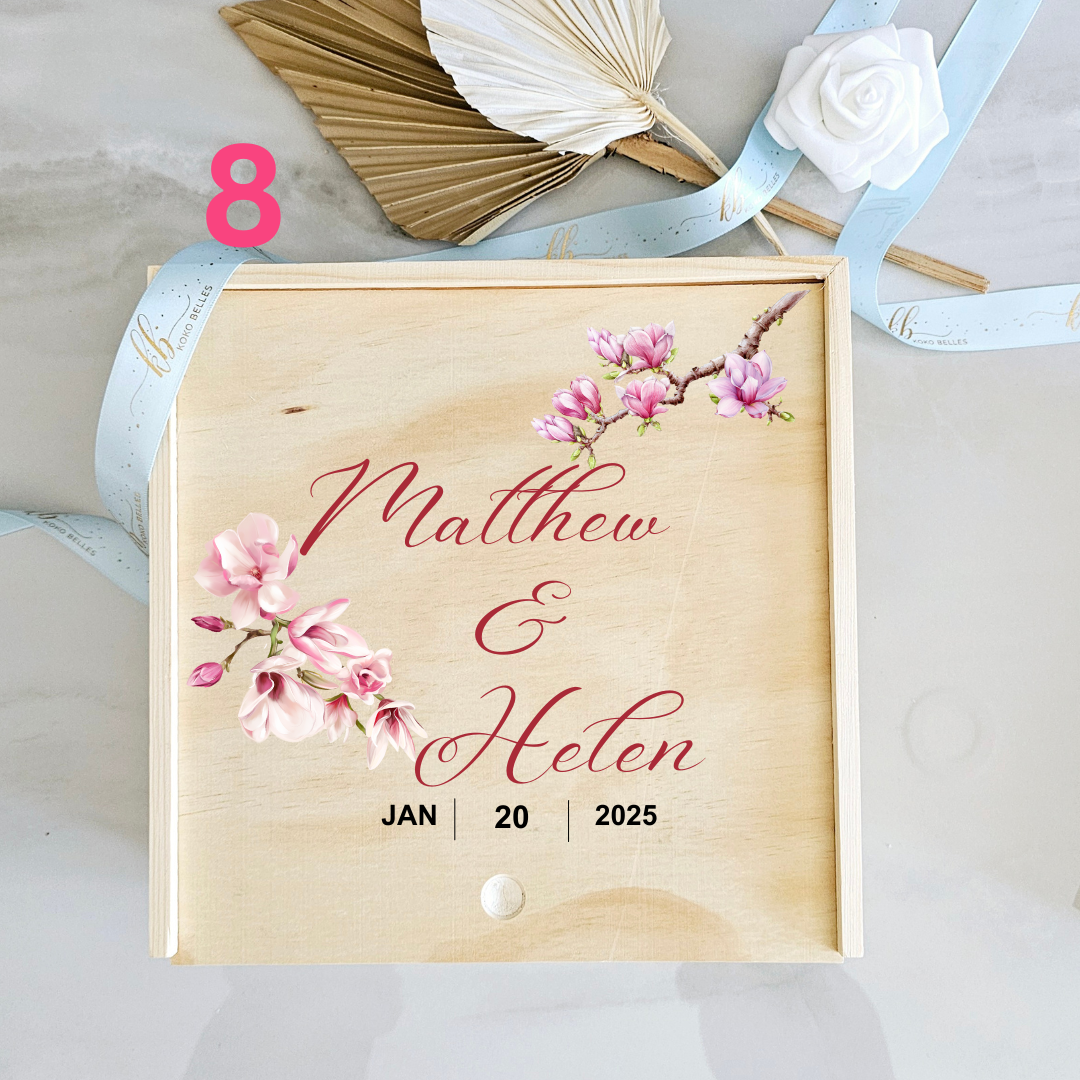 Personalized UV PRINTED Wooden Memory box