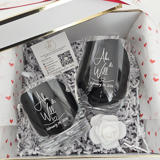 Custom Wine and Whiskey Glasses