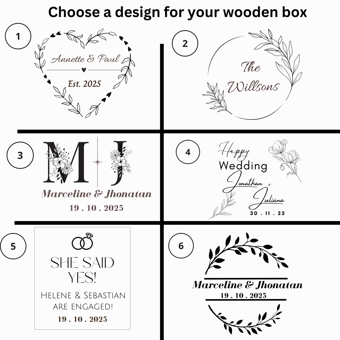 Personalized Wooden wine box