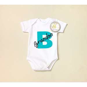 Personalized Baby Onesie Initial