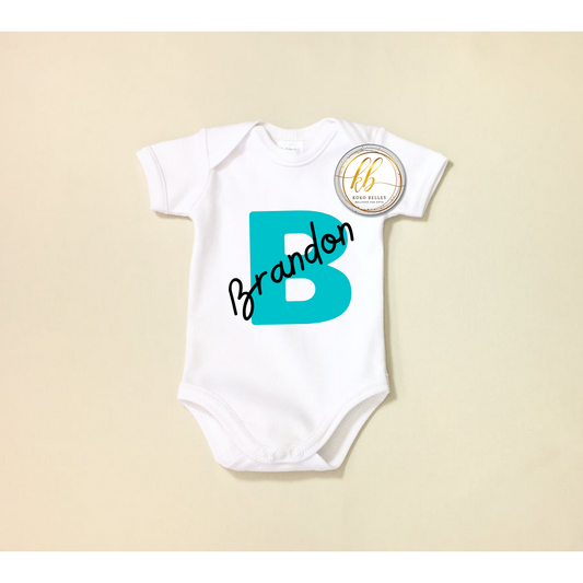 Personalized Baby Onesie Initial
