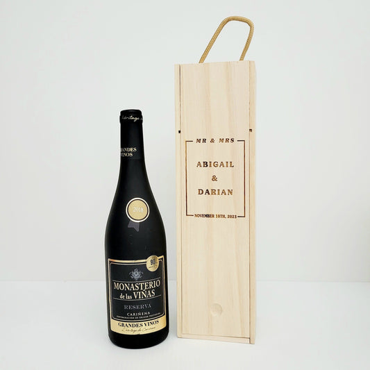 Wooden wine box