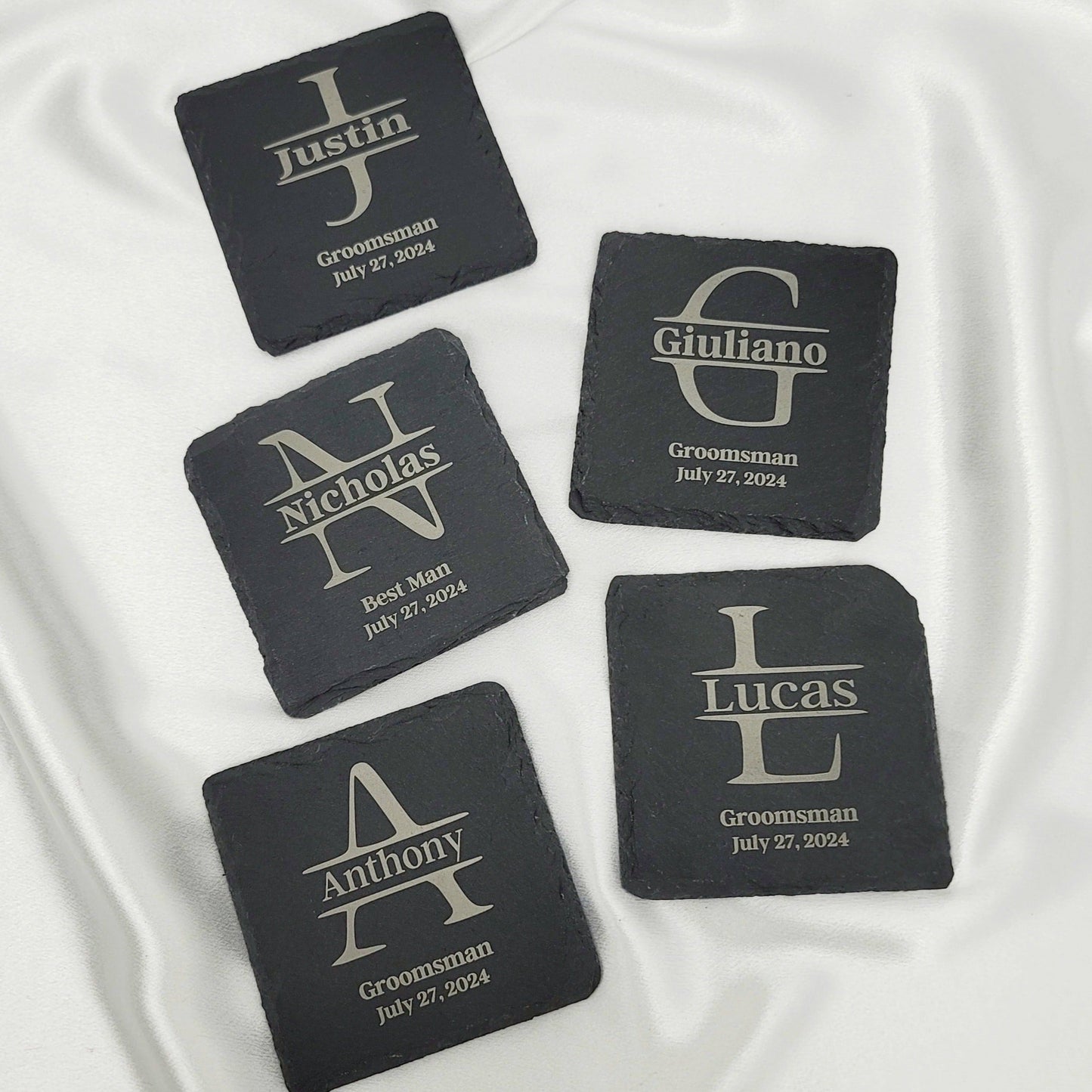 Custom Slate Coasters Set of 4