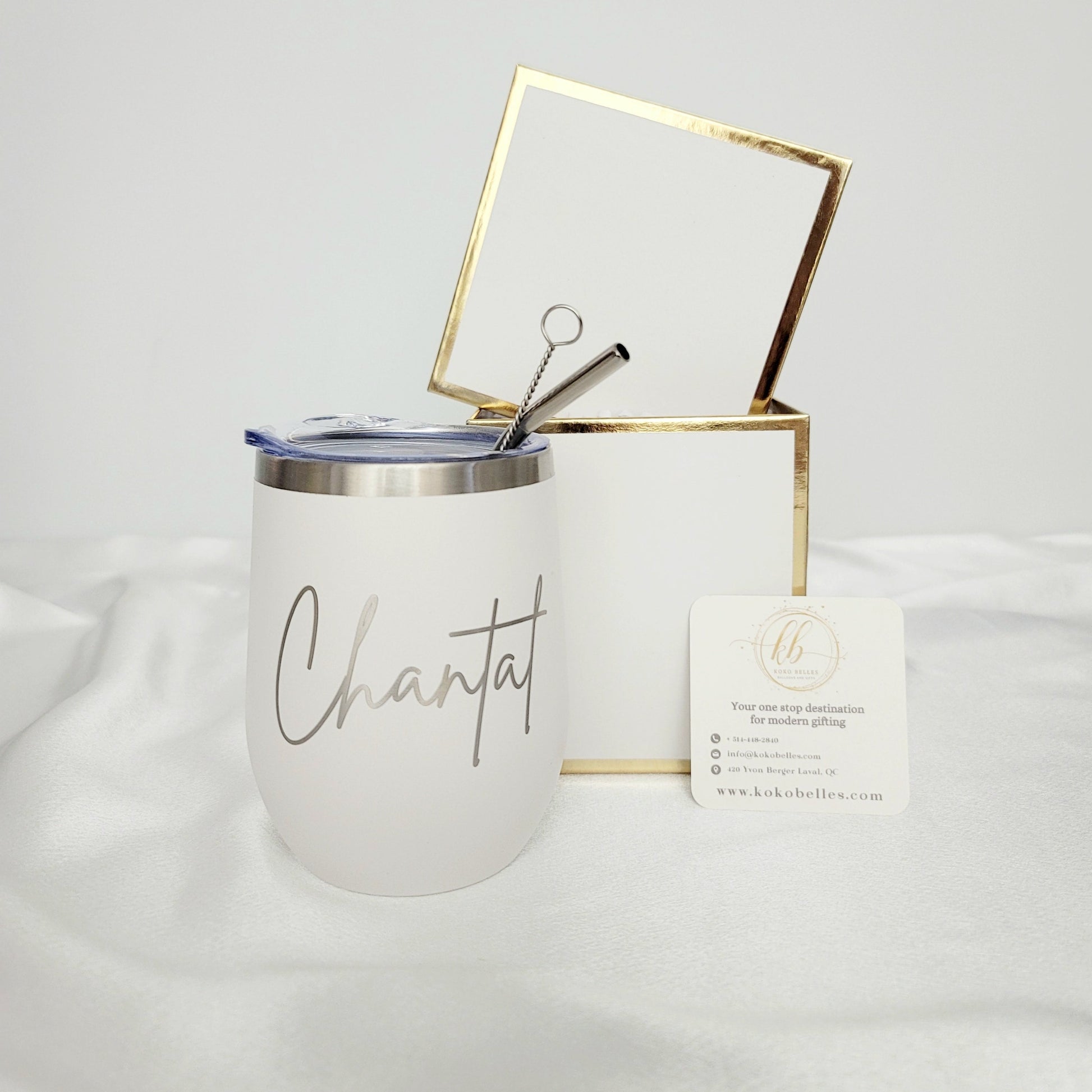 engraved wine tumbler