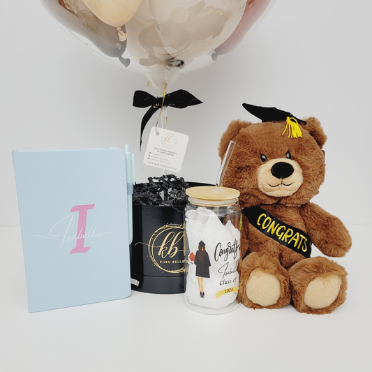 Graduation Gifts with Personalized Balloon arrangement