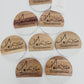 Marble Wood Coasters Set of 4