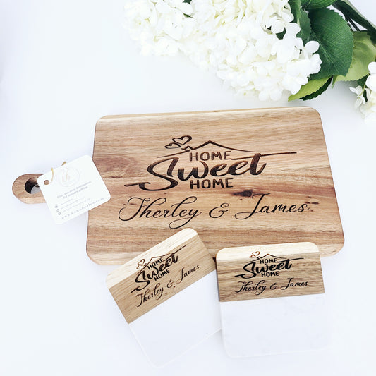 Engraved Cutting Board Home Sweet Home