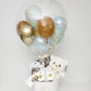 Hot air balloon style baby gift set