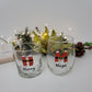 Christmas whiskey and wine glass set _ uv printed