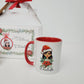 Personalized Christmas Mug with Hot Chocolate_Girl portrait
