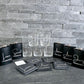 The Gentleman’s Trio – Personalized Whiskey Glass, Hip Flask & Slate Coaster