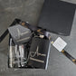 The Gentleman’s Trio – Personalized Whiskey Glass, Hip Flask & Slate Coaster