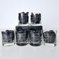 The Gentleman’s Trio – Personalized Whiskey Glass, Hip Flask & Slate Coaster