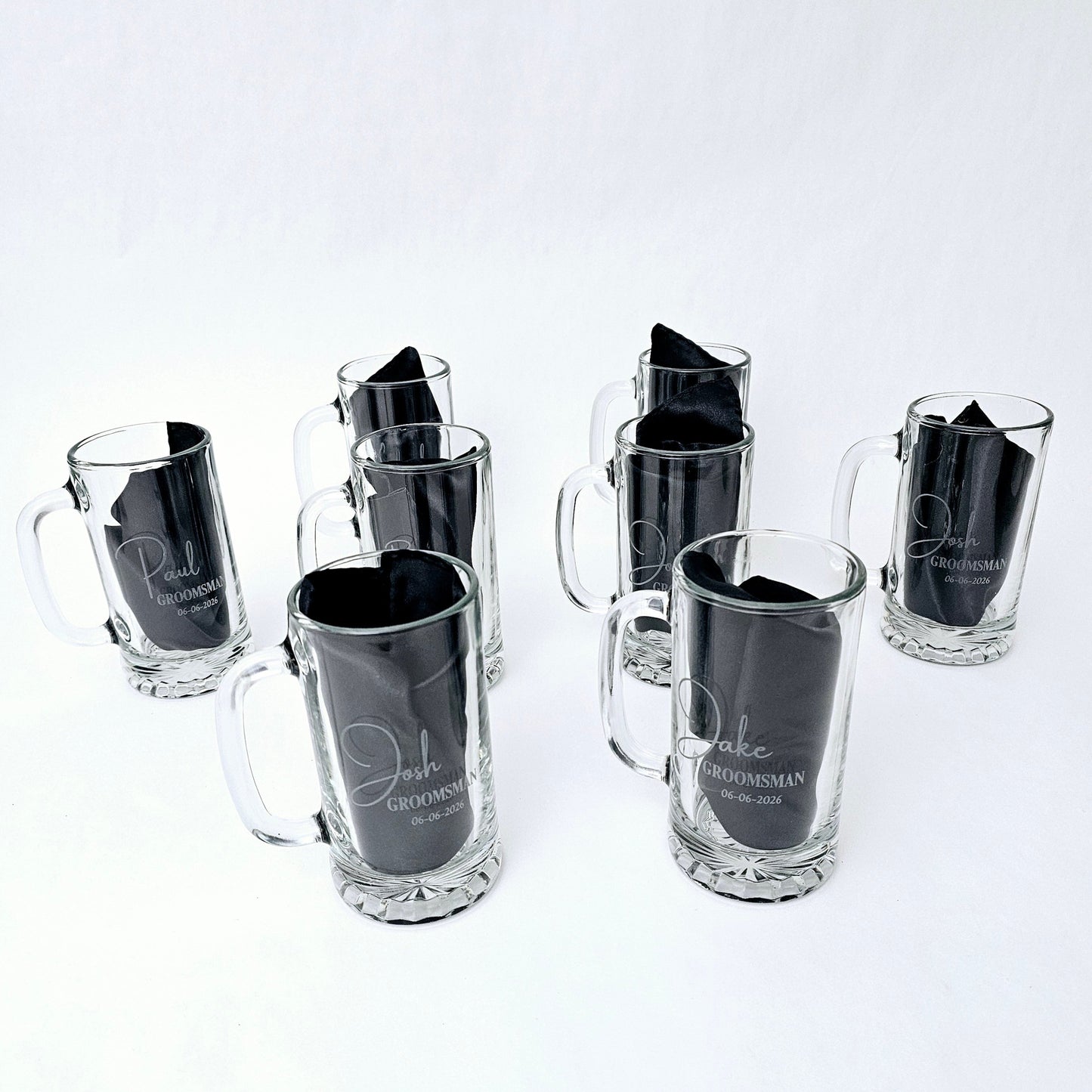 Groomsmen Beer Mug Gift Set