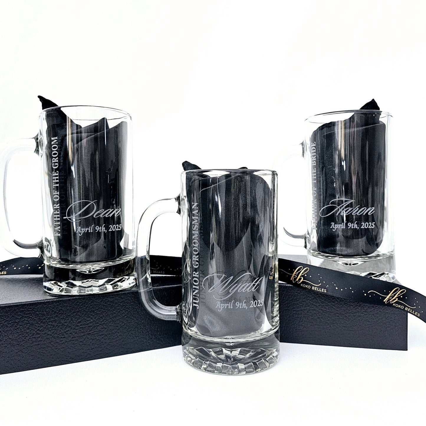Groomsmen Beer Mug Gift Set