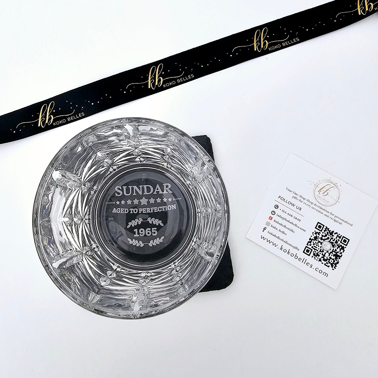 Vintage ''Limited Edition'' Whiskey Glass_ Bottom Engraved