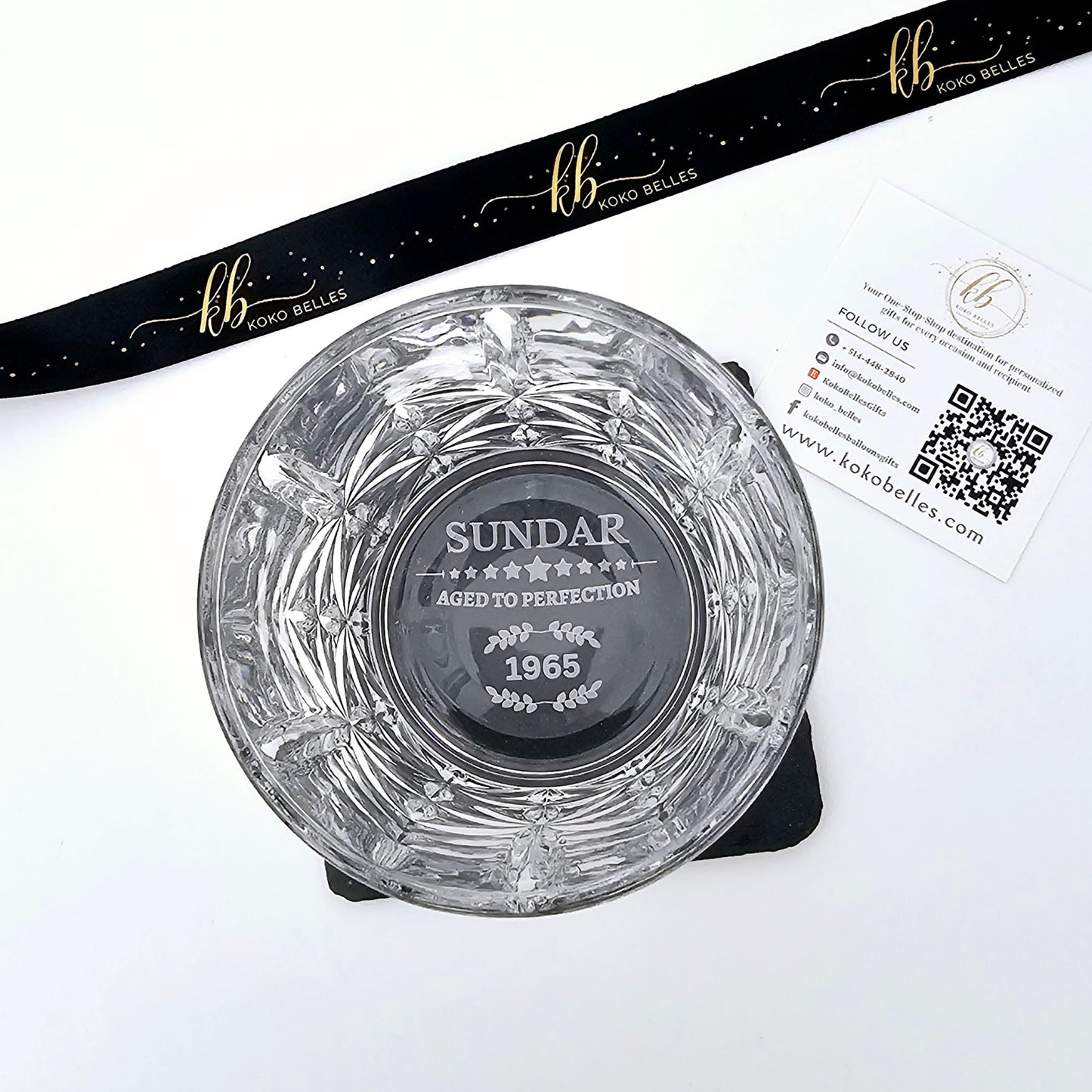 Vintage ''Limited Edition'' Whiskey Glass_ Bottom Engraved