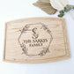A personalized touch for any kitchen. Our cherry wood cutting board is engraved with your family name and initial, creating a unique and beautiful piece. Crafted in Montreal.