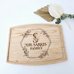 Personalized Family Initial Cutting Board